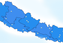 देशका अधिकांश भागमा पश्चिमी वायुको आंशिक प्रभाव