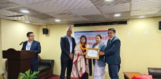 अन्नपूर्णकर्मी कविता श्रेष्ठ गण्डकी प्रदेश सरकारको युवा सम्मानबाट सम्मानित