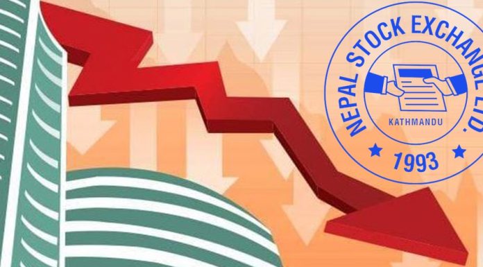 नेप्से परिसूचकमा दोहोरो अङ्कको गिरावट