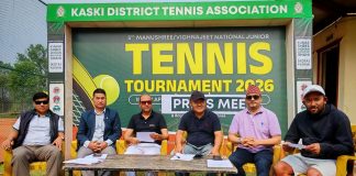 पोखरामा शनिबारदेखि राष्ट्रिय जुनियर टेनिस सुरु हुँदै