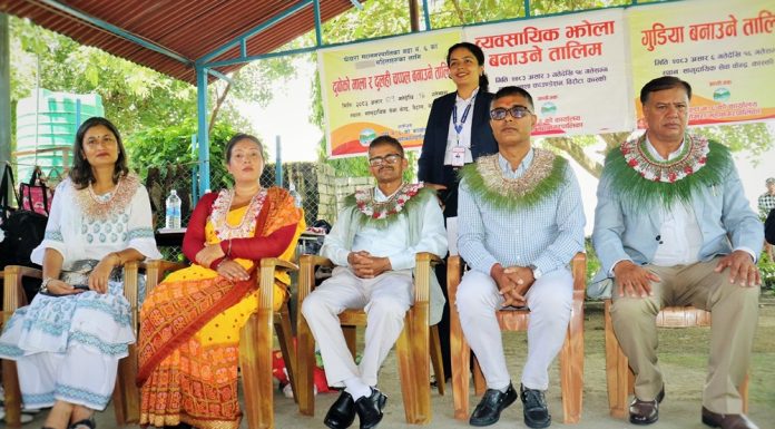 पोखरा वडा नं ६ मा महिलाका लागि सीपमूलक तालिम सम्पन्न
