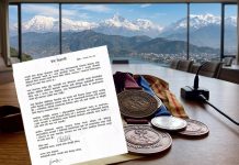 पदक वितरणसम्बन्धी विवाद: निर्णय र कार्यान्वयनमा संलग्नता छैन-सदस्यद्वय थापा