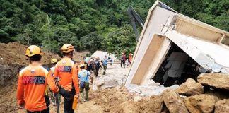 पहिरोमा परी बागुइओमा चार जनाको मृत्यु, छ जना बेपत्ता