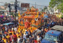 भाद्र कृष्ण नवमीः श्रीकृष्ण रथयात्रा एवं शोभा यात्रा गरिँदै