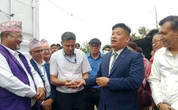 भोटेकोशी बाढीः पोखरामा शवगृह (पोर्टेवल मर्चरी हाउस) निर्माण