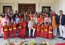 राष्ट्रपतिद्वारा नवकन्याको पूजार्चना