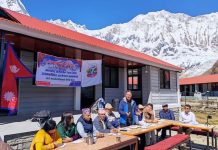 अन्नपूर्ण आधार शिविरबाट जलवायु न्यायको आवाज